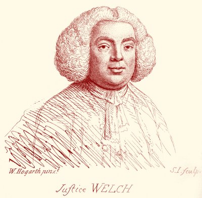 Ritratto di Justice Welch da William Hogarth
