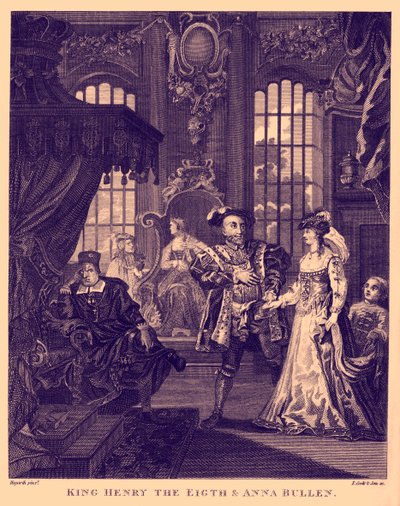 Re Enrico VIII e Anna Bolena di William Hogarth da William Hogarth