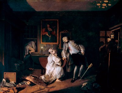 Il matrimonio alla moda: 5. Il Bagno, c1743 da William Hogarth