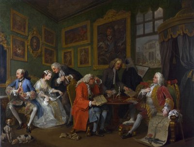 Il contratto di matrimonio da William Hogarth