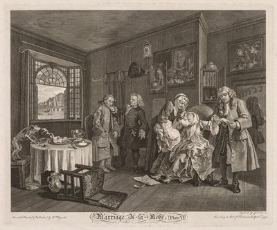Matrimonio alla Moda: La Morte della Contessa da William Hogarth