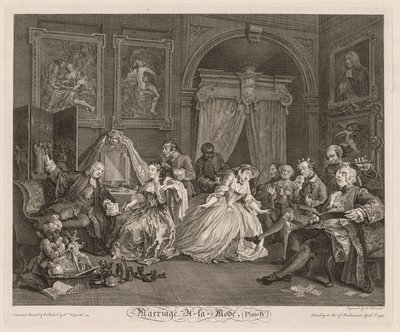 Matrimonio alla Moda: La Scena della Toilette da William Hogarth