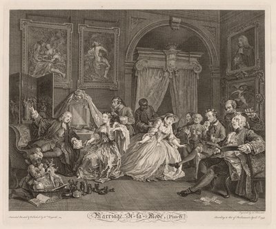 Matrimonio alla Moda: La Scena della Toilette da William Hogarth