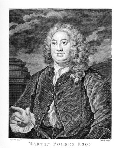 Martin Folkes da William Hogarth