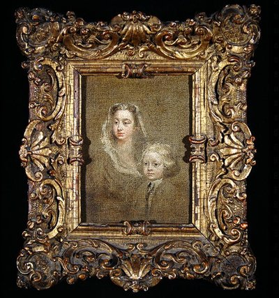 Mary Edwards Hamilton e suo figlio, Gerard Anne da William Hogarth