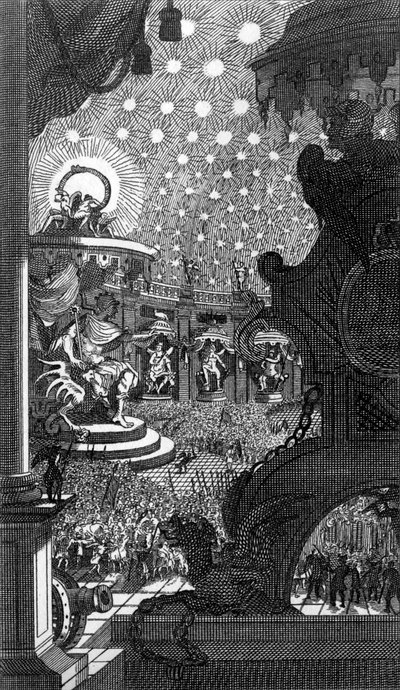 Paradiso perduto di Milton da William Hogarth