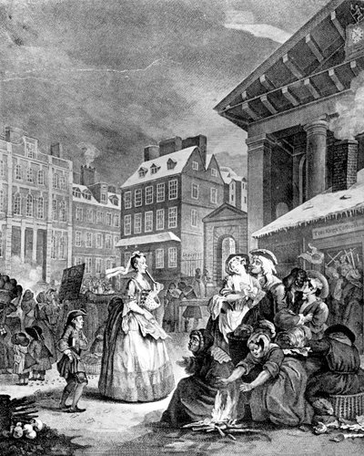 Mattina (Quattro momenti del giorno), 1738 da William Hogarth