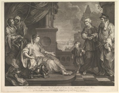 Mosè portato alla figlia del Faraone da William Hogarth