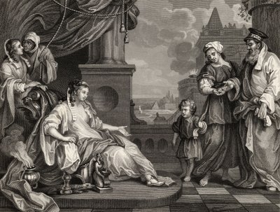 Mosè davanti alla figlia del Faraone, da 
