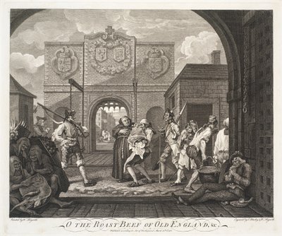 Oh, il roast beef della vecchia Inghilterra da William Hogarth