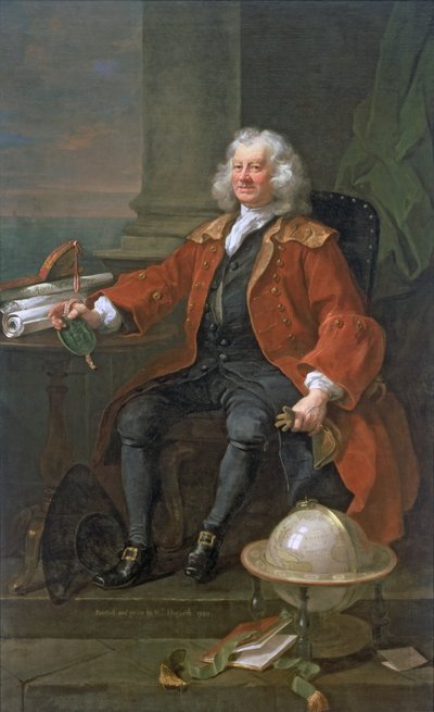 Ritratto del capitano Coram, 1740 da William Hogarth