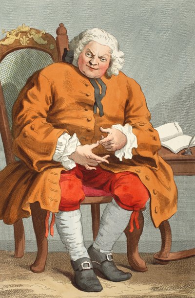 Ritratto di Simon Fraser, Lord Lovat, 25 agosto 1746, illustrazione da 