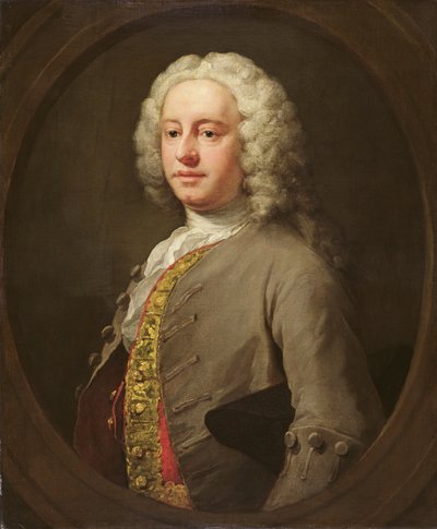 Ritratto di un uomo sconosciuto, c.1740 da William Hogarth