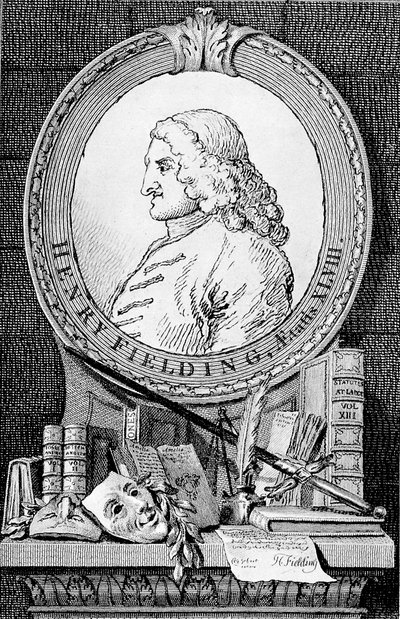 Ritratto del romanziere e drammaturgo Henry Fielding 1707-1754, 1762 da William Hogarth