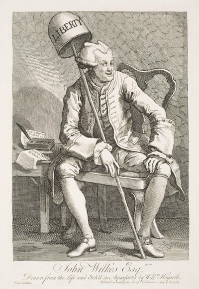Ritratto di John Wilkes, Esquire da William Hogarth