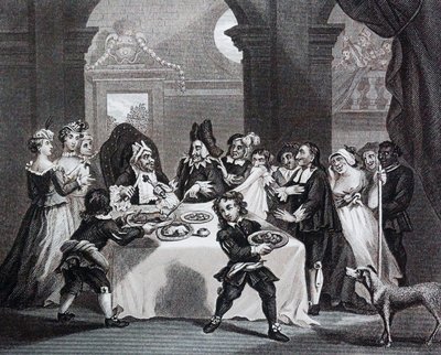 Sancho al banchetto, affamato dal suo medico di William Hogarth da William Hogarth