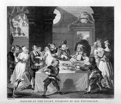 Sancho affamato dal suo medico di William Hogarth da William Hogarth