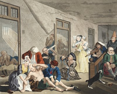 Scena a Bedlam, tavola VIII, da 