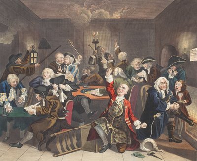 Scena in una casa da gioco, tavola VI da 