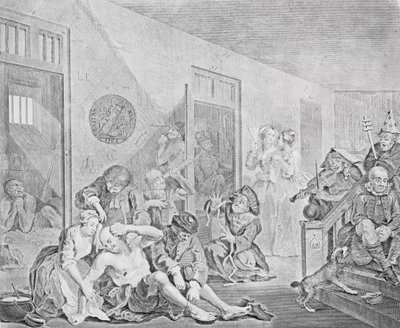 Scena in un manicomio, da A Rake