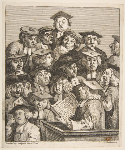 Studiosi a una lezione da William Hogarth