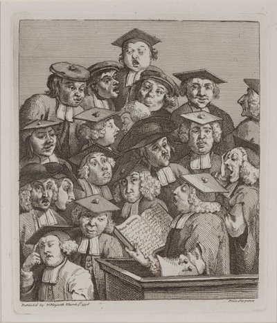 Studiosi a una lezione, 3 marzo da William Hogarth