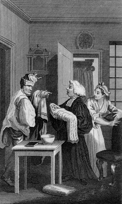 Secondo frontespizio di Tristram Shandy da William Hogarth