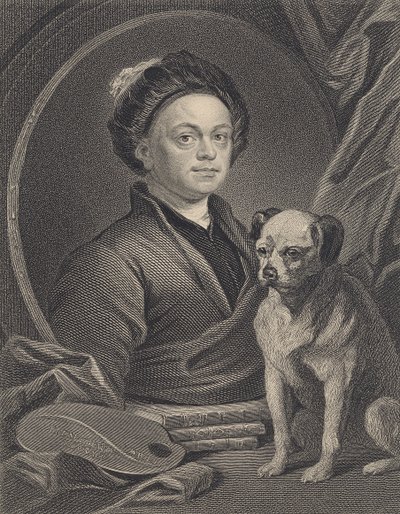 Autoritratto, inciso da J. Mollison da William Hogarth