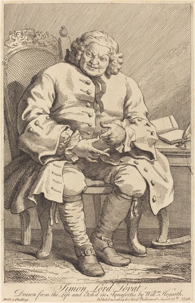 Simon Lord Lovat da William Hogarth
