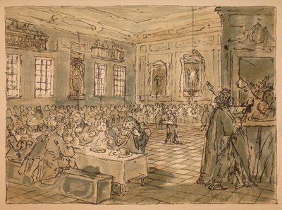 Schizzo per Industria e Ozio - Tavola VIII, 1747 da William Hogarth