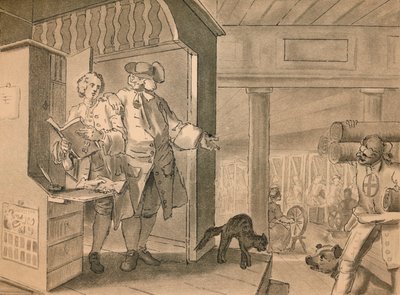 Schizzo per la Tavola IV da Industria e Ozio, 1747 da William Hogarth