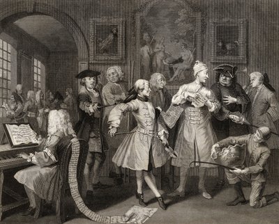 Circondato da artisti e professori, tavola II da 