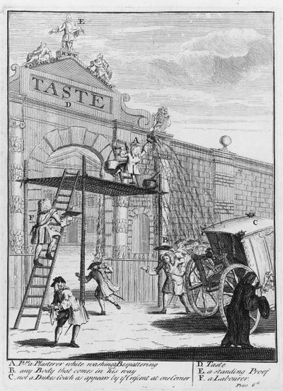Gusto, o Burlington Gate, 1732 da William Hogarth