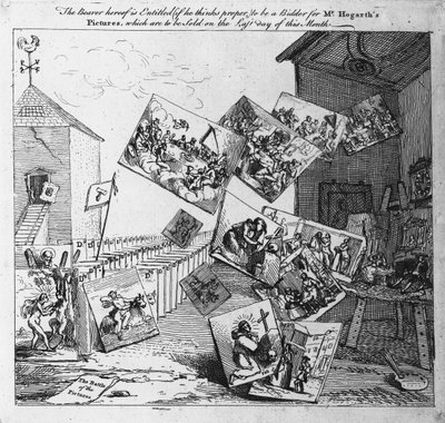 La Battaglia delle Immagini, 1745 da William Hogarth