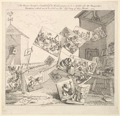 La battaglia delle immagini, 1745 da William Hogarth