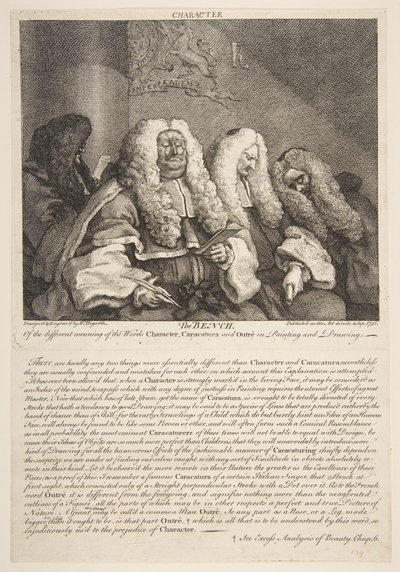 La panchina, settembre 1758 da William Hogarth