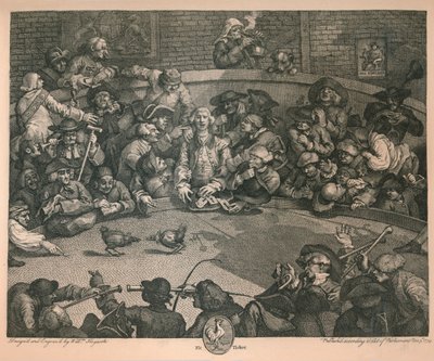 Il combattimento di galli, 1759 da William Hogarth