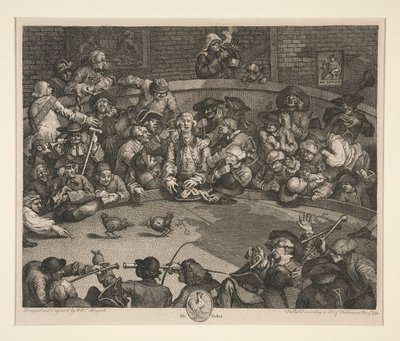 Il combattimento dei galli da William Hogarth