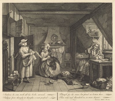 Il poeta angosciato da William Hogarth