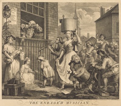 Il musicista infuriato da William Hogarth