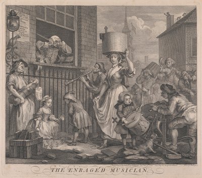 Il Musicista Infuriato da William Hogarth