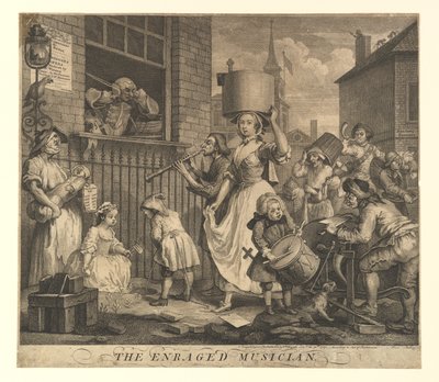 Il musicista infuriato, 30 novembre 1741 da William Hogarth
