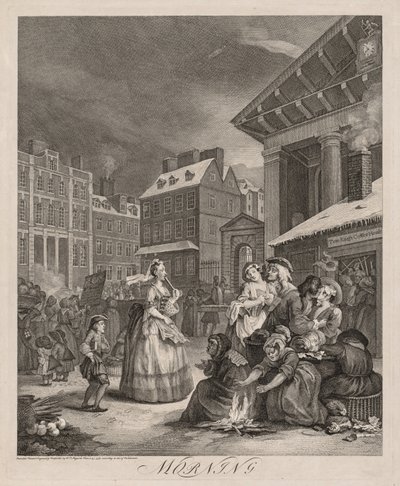 Le quattro ore del giorno, 1738 da William Hogarth