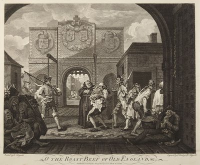 La porta di Calais o Il roast beef della vecchia Inghilterra da William Hogarth