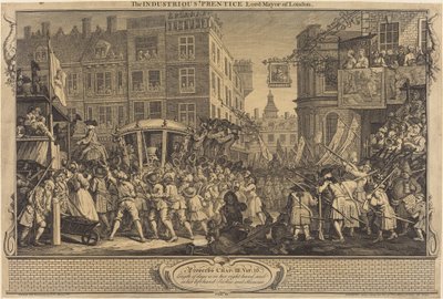 Il diligente apprendista sindaco di Londra da William Hogarth
