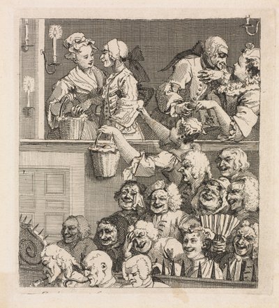 Il pubblico che ride, 1733 da William Hogarth
