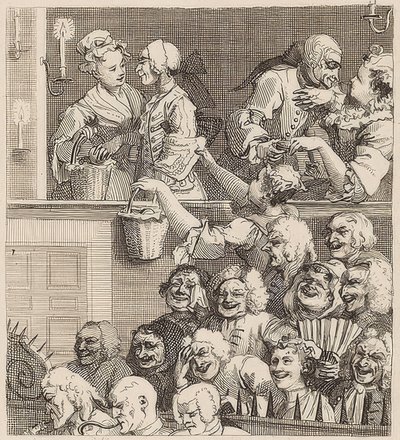 Il pubblico che ride da William Hogarth