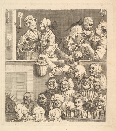 Il pubblico che ride, dicembre 1733 da William Hogarth