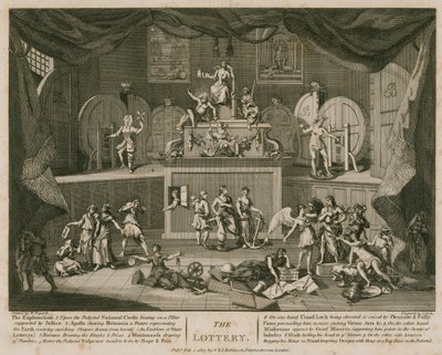 La lotteria da William Hogarth