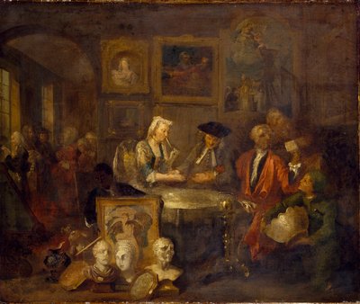Il contratto di matrimonio da William Hogarth